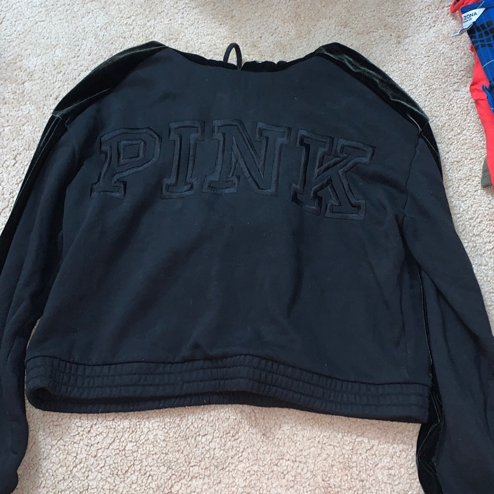 !!!RARELY WORN PINK CROP HOODIE!!!